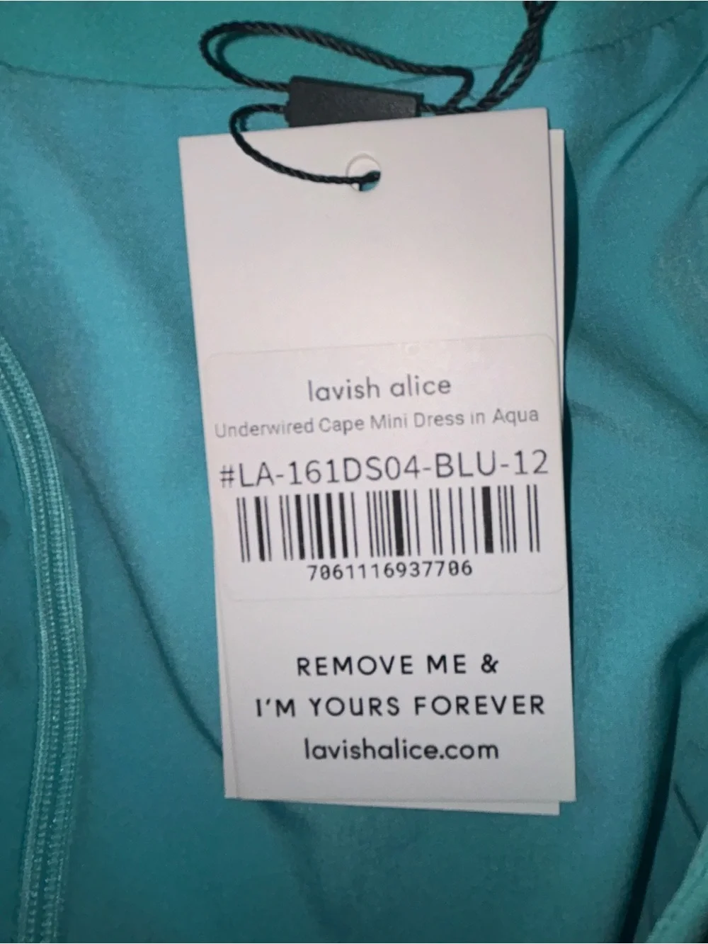 Lavish Alice Underwired Cape Mini Dress size 8 NWT - Picture 15 of 16